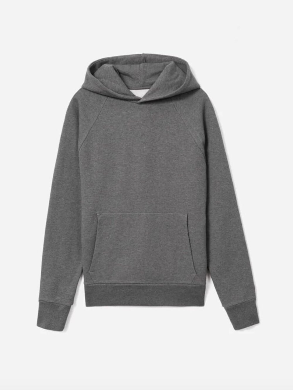 EVERLANE Track Hoodie in Dark Heather Grey